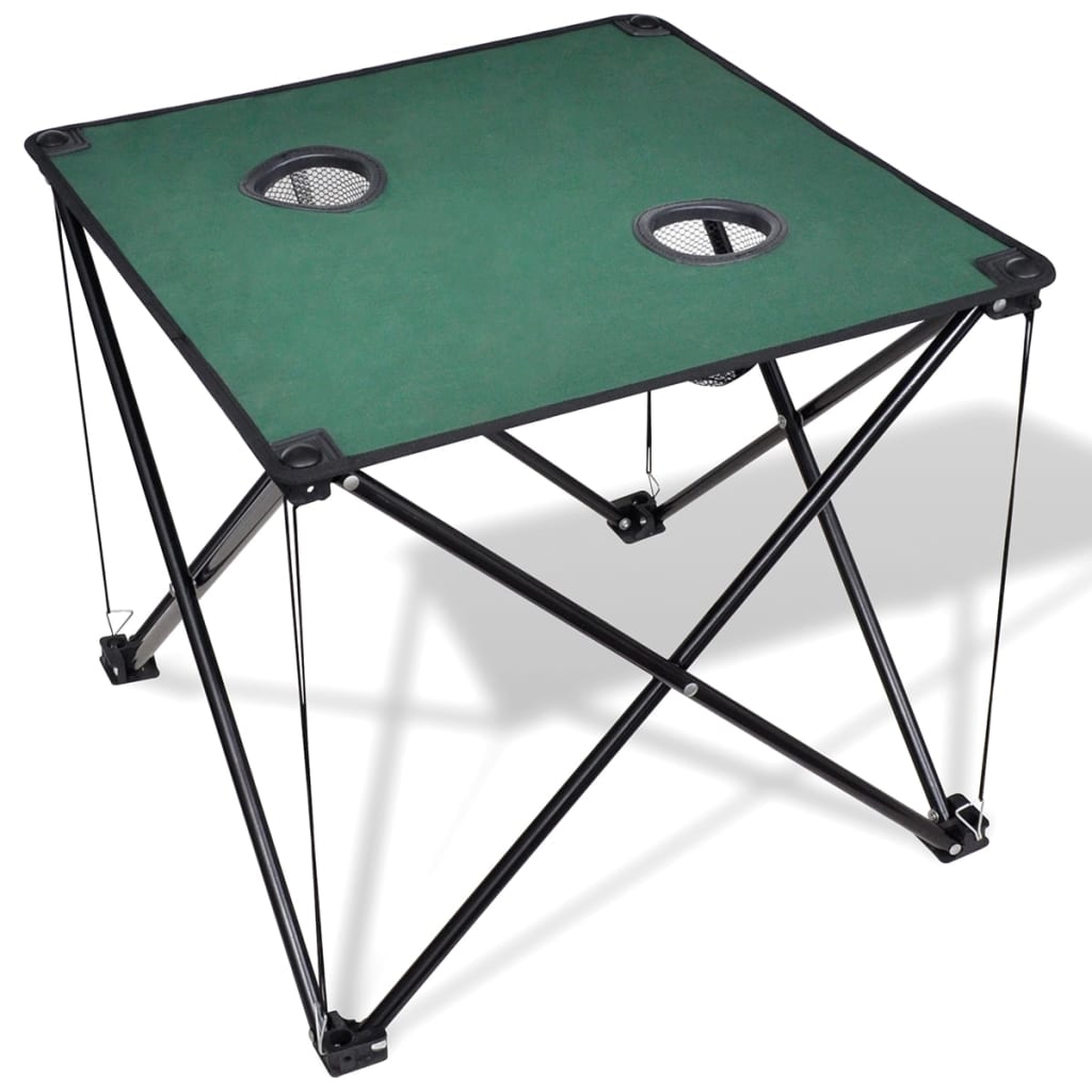 Vidaxl campingbord sammenfoldelig (mørkegrøn)