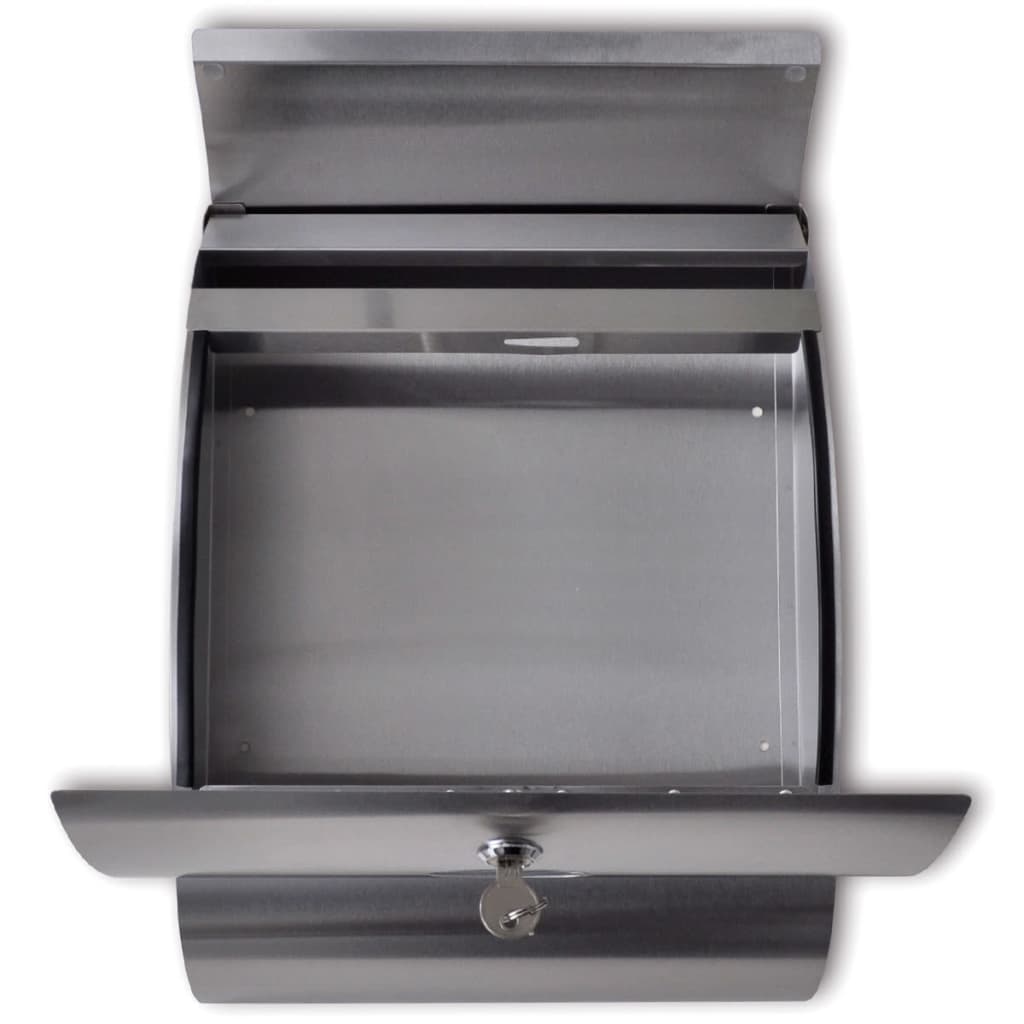 Vidaxl Letterbox Stainless Steel