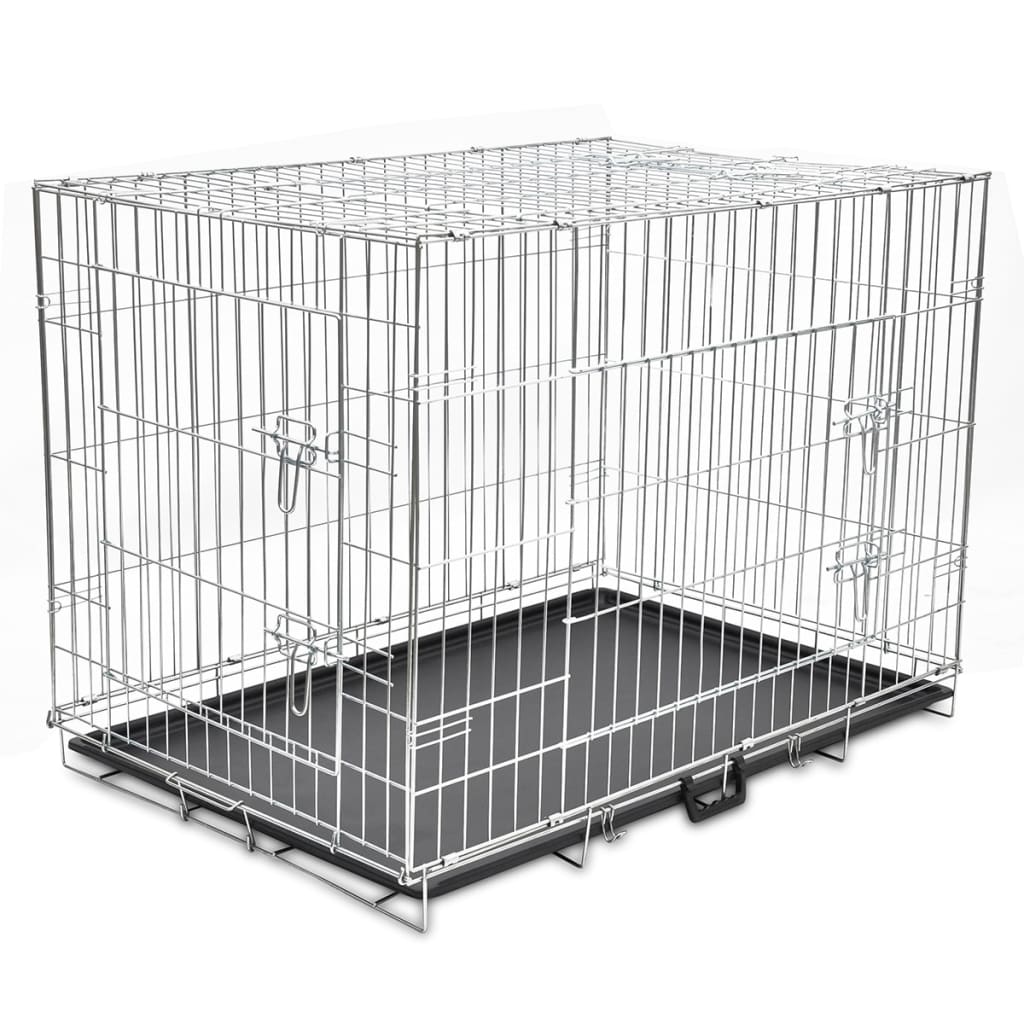 Vidaxl Dog Bank składany XL metal