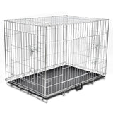 Vidaxl Dog Bank składany XL metal