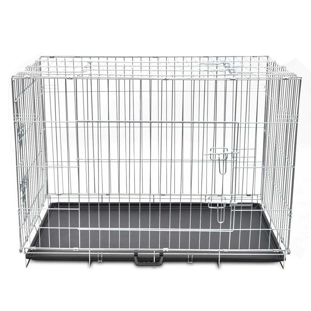 Vidaxl Dog Bank składany XL metal