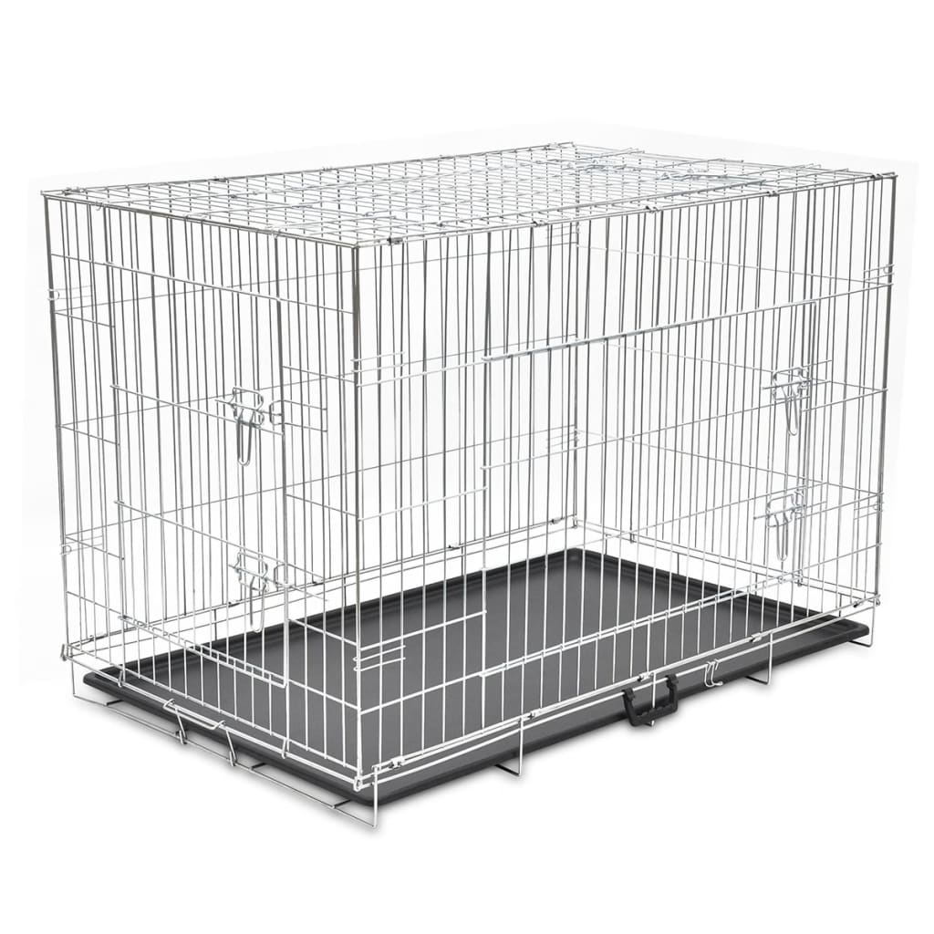 Vidaxl Dog Bank składany xxl metal
