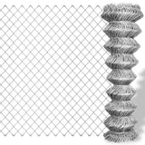 Vidaxl Mesh Fence 25x1,25 m Galvanizované ocelové stříbrné barvy