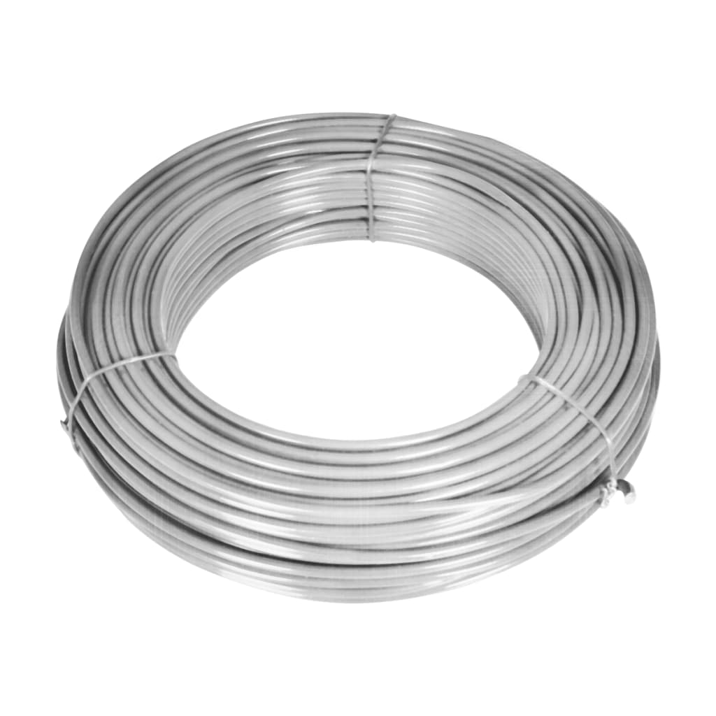 VidaXL Mesh Fence with Posts 15x1.25 m Galvanized Steel