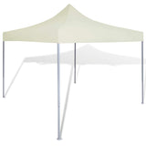 Vidaxl PartyTent pieghevole 3x3 m crema