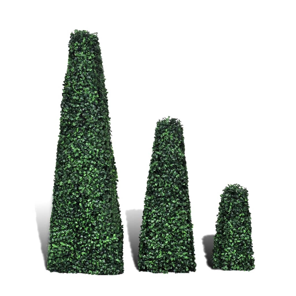 Vidaxl 3-part artificial bXussen set pyramid-shaped