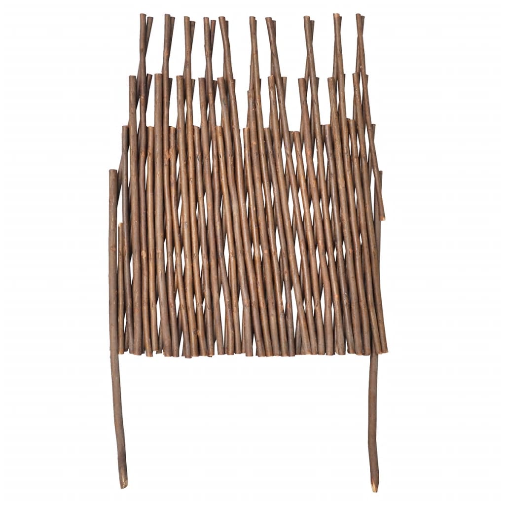 Vidaxl willow fence 5 pcs 170x37 cm