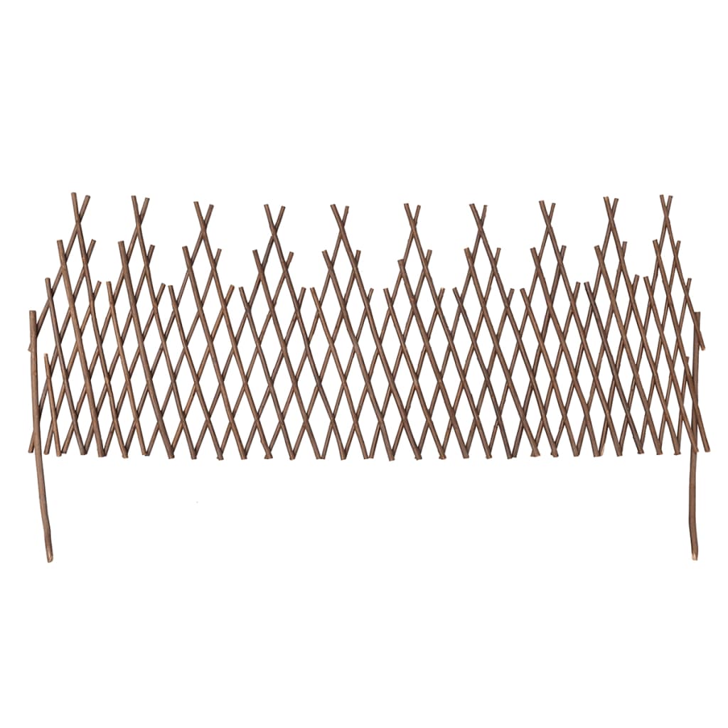 Vidaxl willow fence 5 pcs 170x37 cm