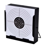 Vidaxl square shooting cabinet with 100 paper targets 14 cm