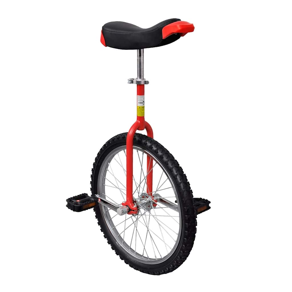 Vidaxl Unicycle Regolable 20 pollici rosso