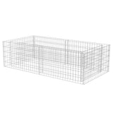 Vidaxl Gabion Planter Benk 180x90x50 cm aço galvanizado