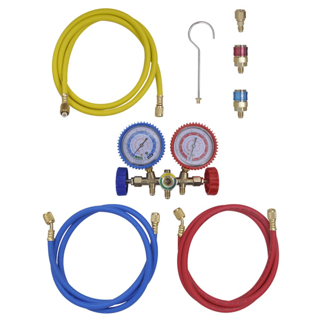 Vidaxl Manometer Set for air conditioning with 2 directions