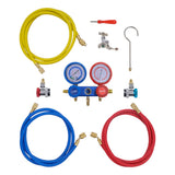 Manometer VidaXL 2-bhealach socraithe i gcás stórála
