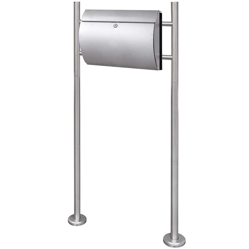 VidaXL Letterbox on Stand Stainless Steel