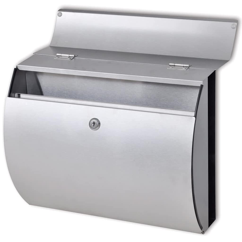 VidaXL Letterbox on Stand Stainless Steel
