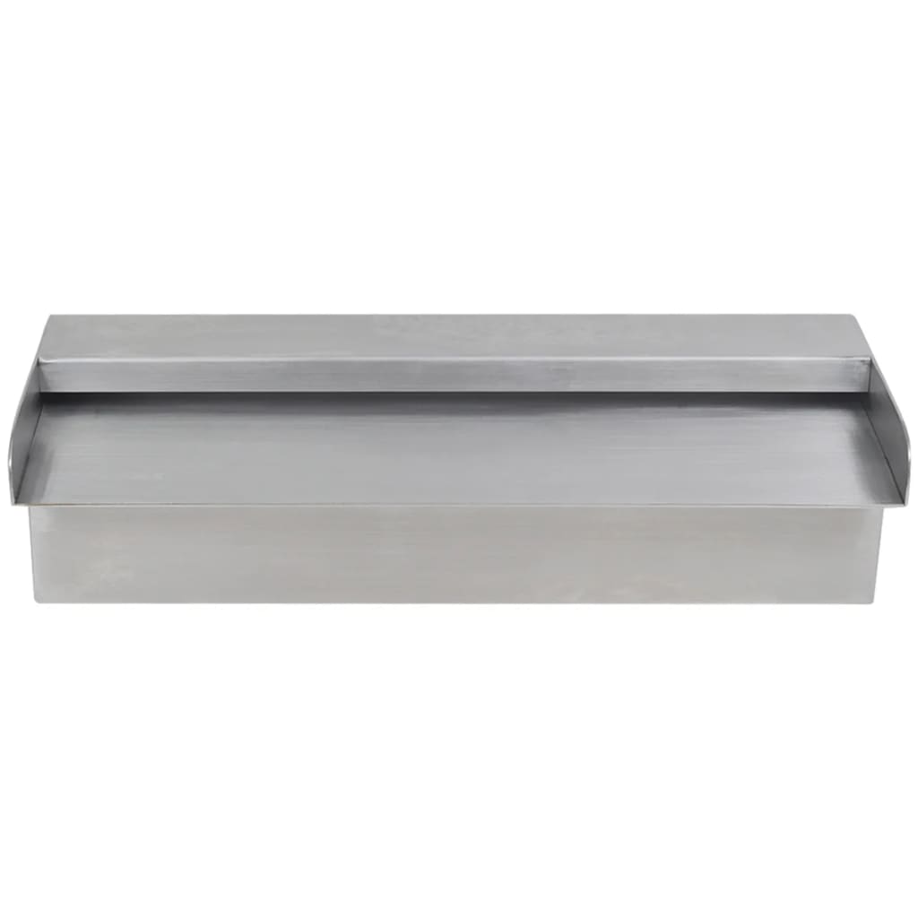Piscina Vidaxl piscina caduta caduta rettangolare in acciaio inossidabile da 30 cm