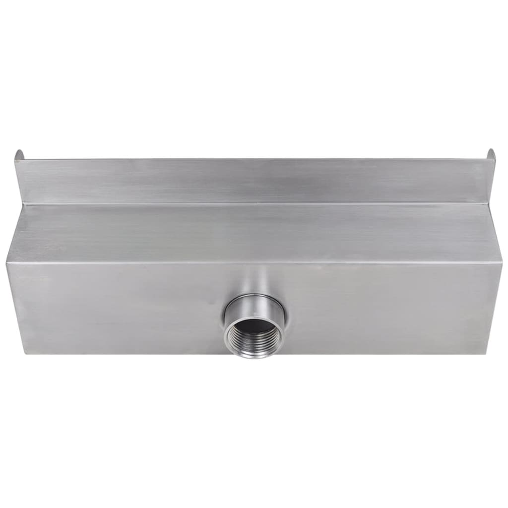 Piscina Vidaxl piscina caduta caduta rettangolare in acciaio inossidabile da 30 cm