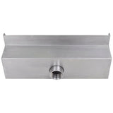 Piscina Vidaxl piscina caduta caduta rettangolare in acciaio inossidabile da 30 cm