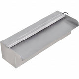 Wodospad basenowy vidaxl z diodami LED prostokątny 30 cm stali nierdzewnej