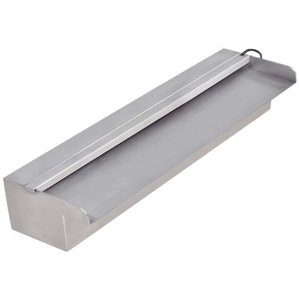 Vidaxl Swimming pool waterfall with LEDs Rectangular 45 cm Stainless steel