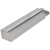 Vidaxl Swimming pool waterfall with LEDs Rectangular 45 cm Stainless steel