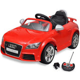 Vidaxl kinderauto elektrisch met afstandsbediening audi tt rs rood