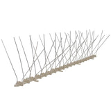 Vidaxl Vogelen Pigeon Pin con 4 file di 6 pezzi 3 m di plastica