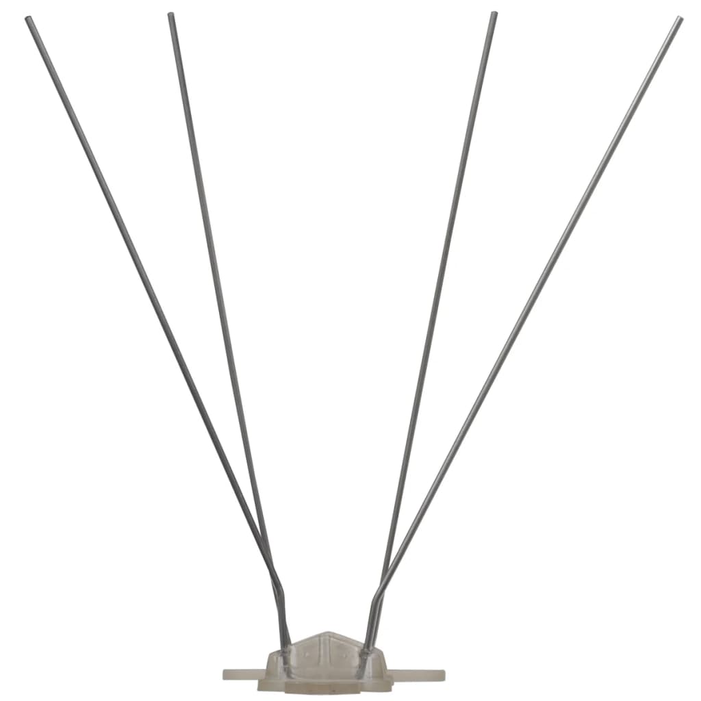 Vidaxl Vogelen Pigeon Pin con 4 file di 6 pezzi 3 m di plastica
