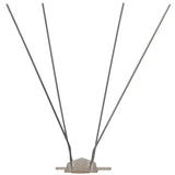 Vidaxl Vogelen Pigeon Pin con 4 file di 6 pezzi 3 m di plastica