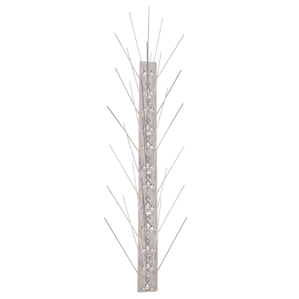 Vidaxl Bird and pigeon pins with 5 rows 6 st 3 m Stainless steel