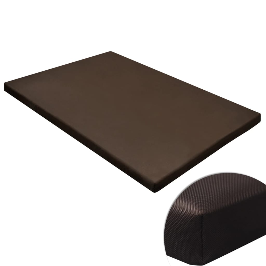Vidaxl pasja mat ravno kvadrat m rjava