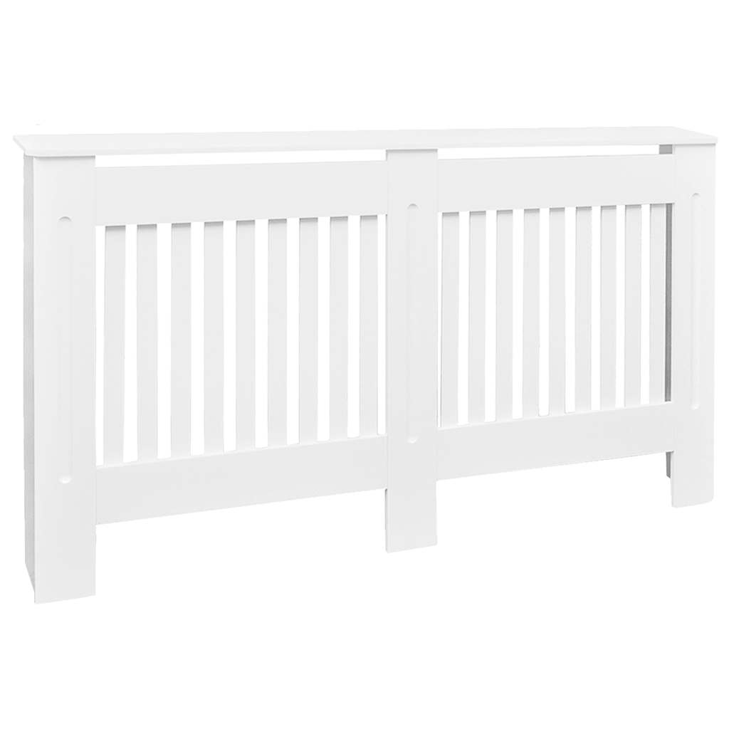 Vidaxl Radiatorom Construction 152 cm MDF bianco