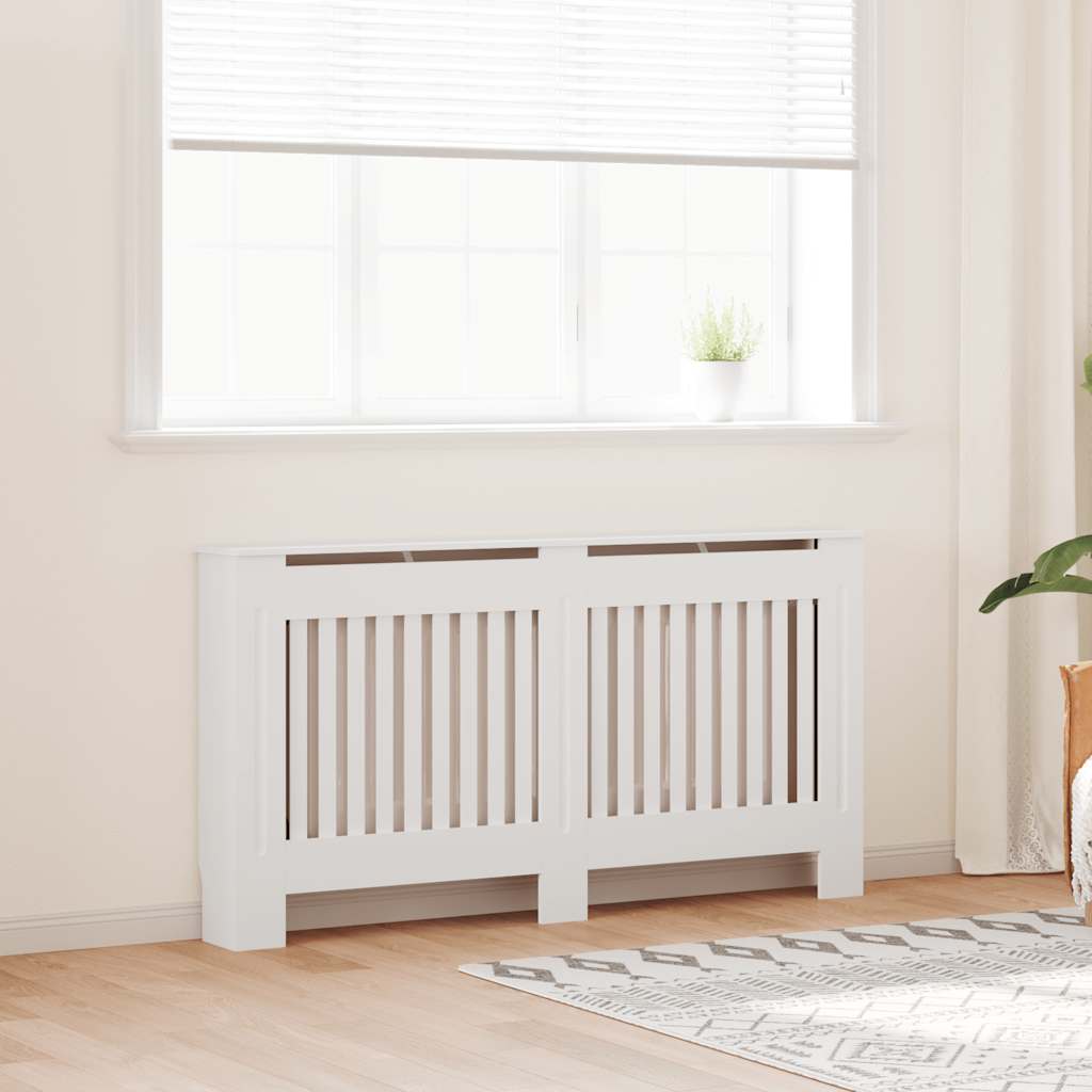 Vidaxl Radiatorom Construction 152 cm MDF bianco