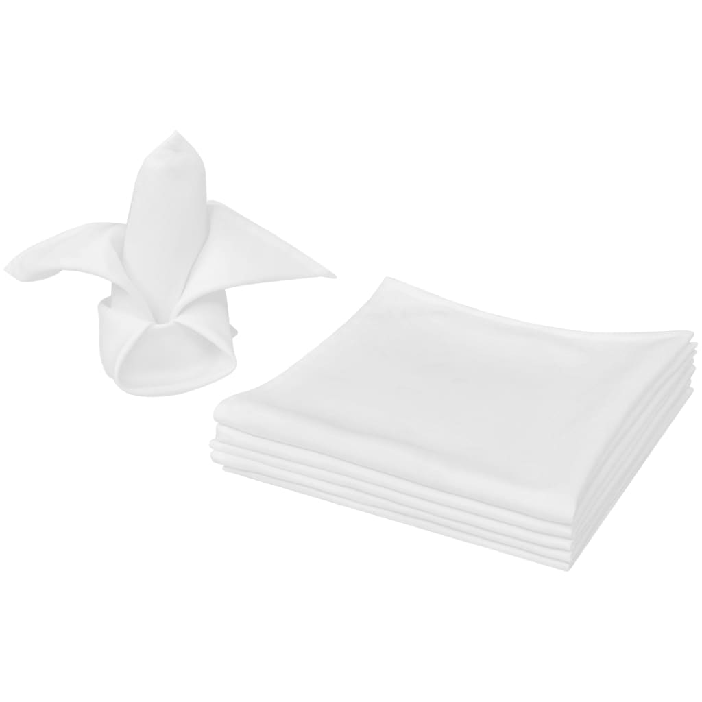 Vidaxl servietter Hvid 50 stykker 50 x 50 cm