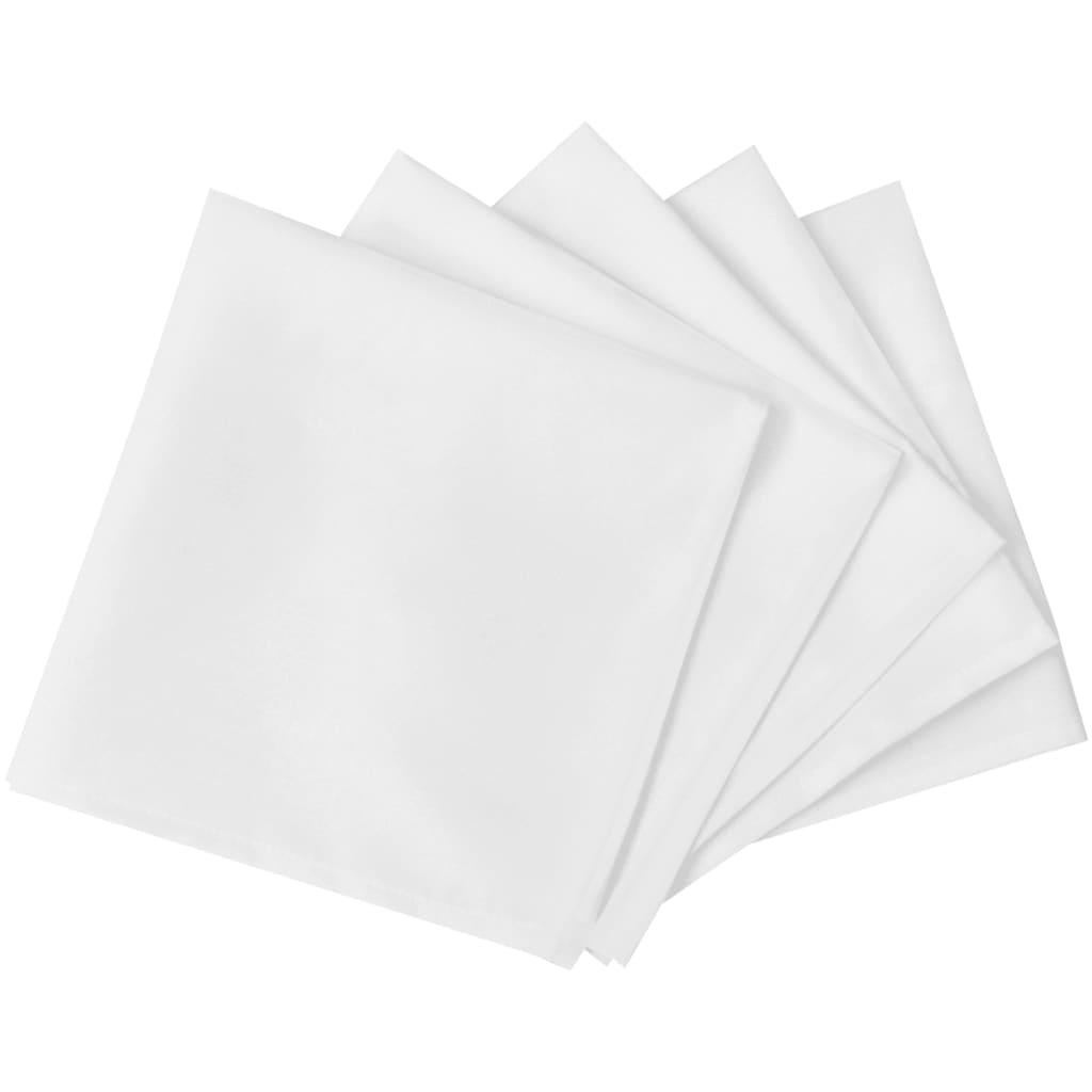 Vidaxl servietter Hvid 50 stykker 50 x 50 cm