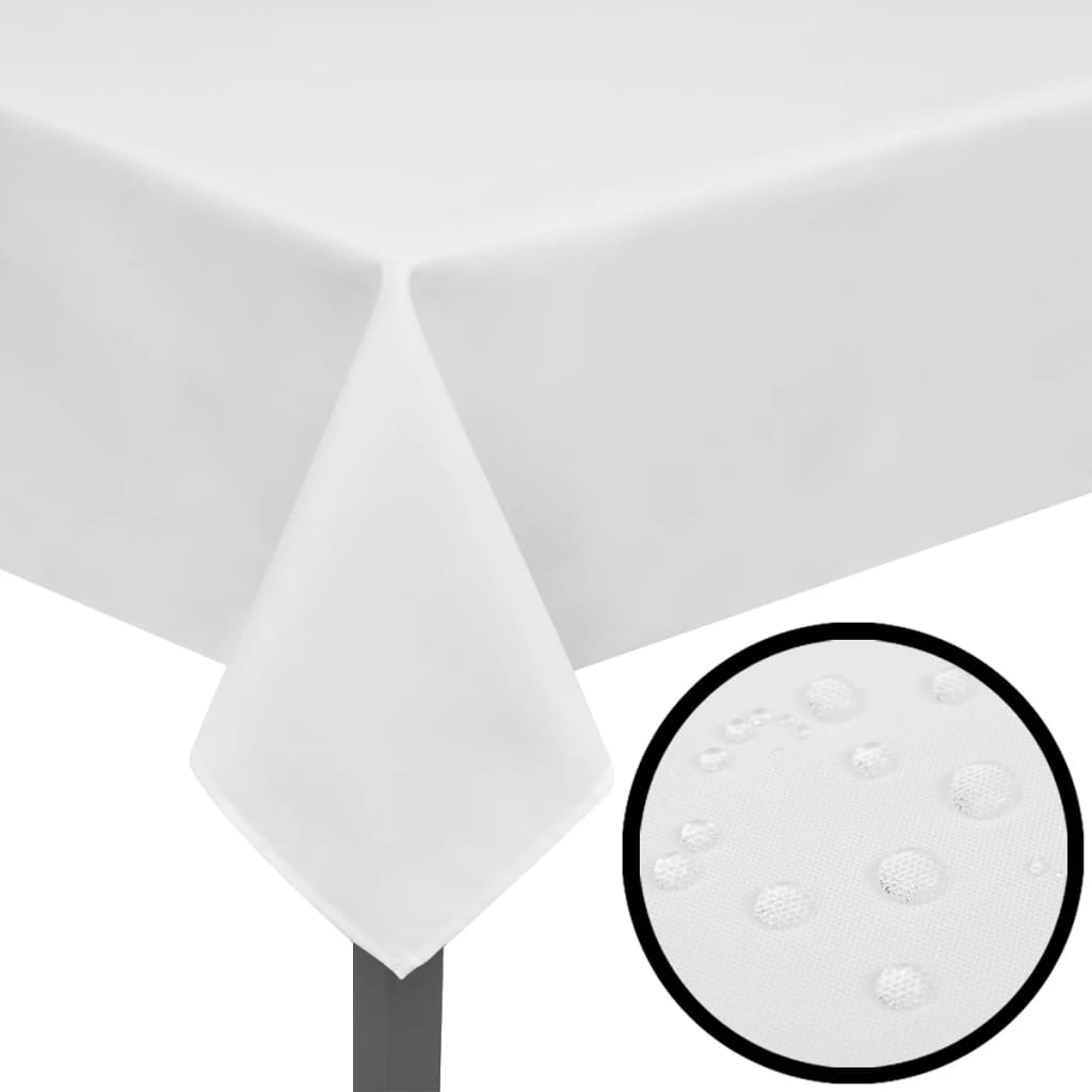 Vidaxl tablete bele 5 kosov 130 x 130 cm
