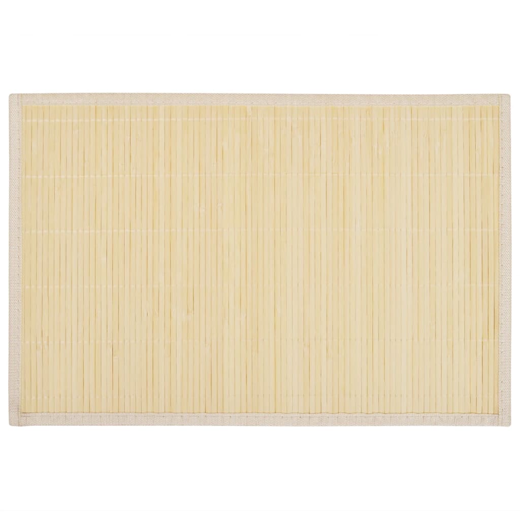 Vidaxl 6 Placemats Bamboo 30 x 45 cm of course
