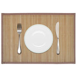 Vidaxl 6 ST Placemats 30x45 cm bamboo brown