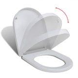 Vidaxl Toilette Sëtz soft-zou mat Quick-Fräisetzung Design Quadratway