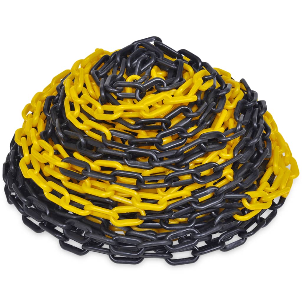 VIDAXL CATERA DI SICUREZZA Plastica gialla e nera 30 m