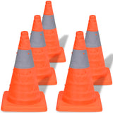 VIDAXL -Verkehrskegel faltet 42 cm 5 Teile