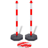 VIDAXL -Ketten -Post -Set mit Plastikkette 10 m