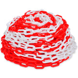 Catena di sicurezza Vidaxl 30 m di plastica rossa e bianca