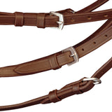 Vidaxl Bridle Leather s kombinovaným nosem, otěžemi a kousek hnědým poníkem