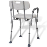 Vidaxl shower chair aluminum white