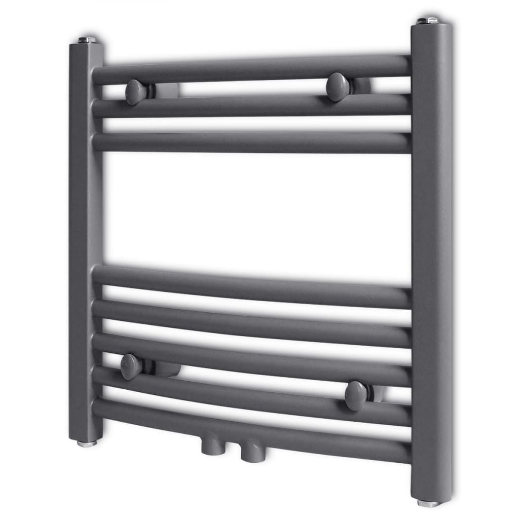 Vidaxl Radiator Towel rack bent 480x480 mm Gray