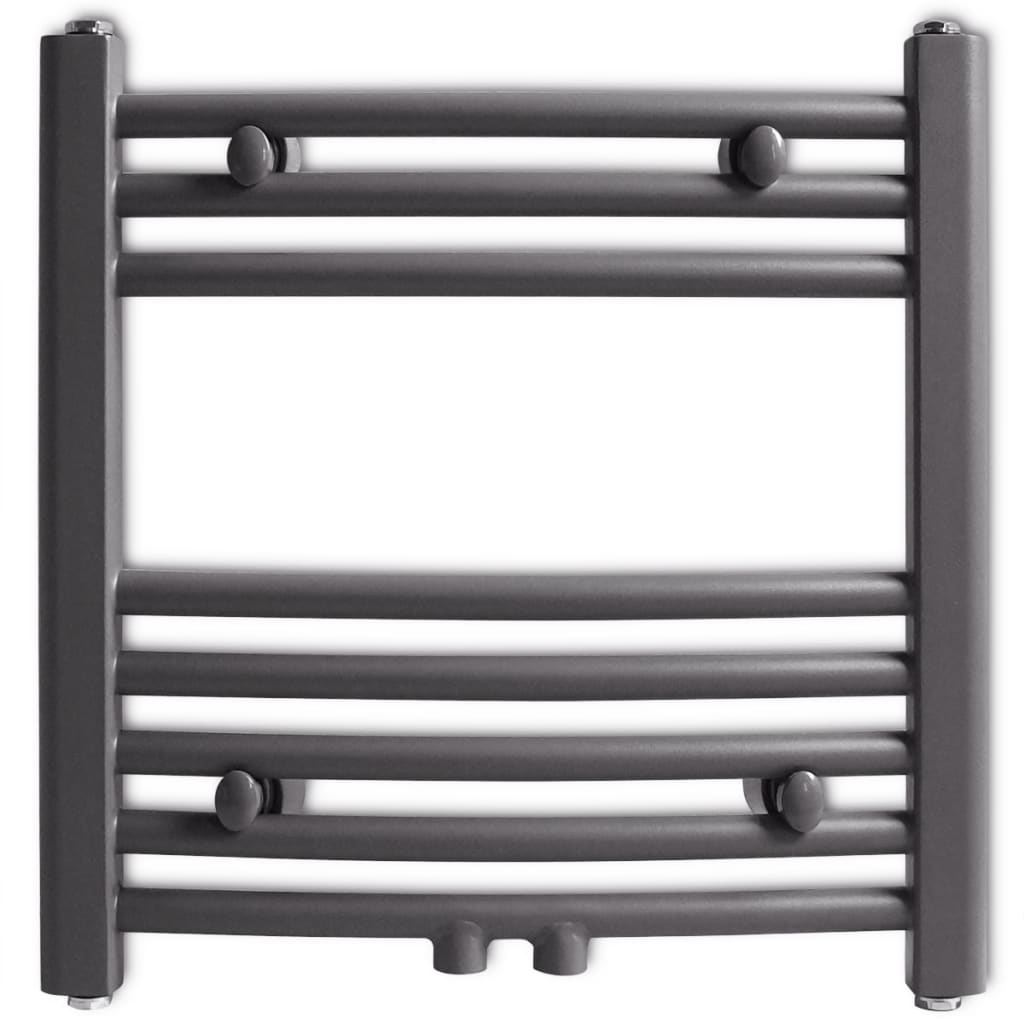 Vidaxl Radiator Towel rack bent 480x480 mm Gray