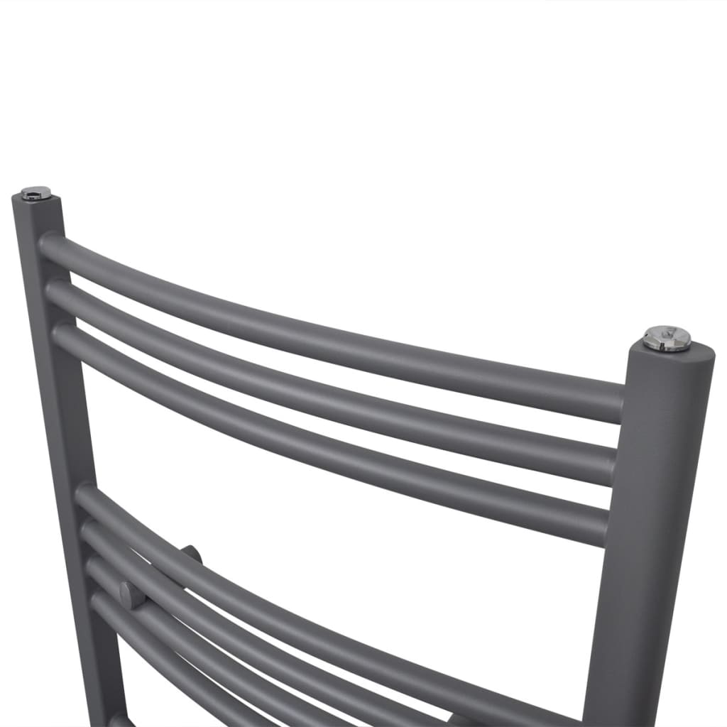 Vidaxl Radiator Towel rack bent 480x480 mm Gray