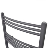 Vidaxl Radiator Towel rack bent 480x480 mm Gray