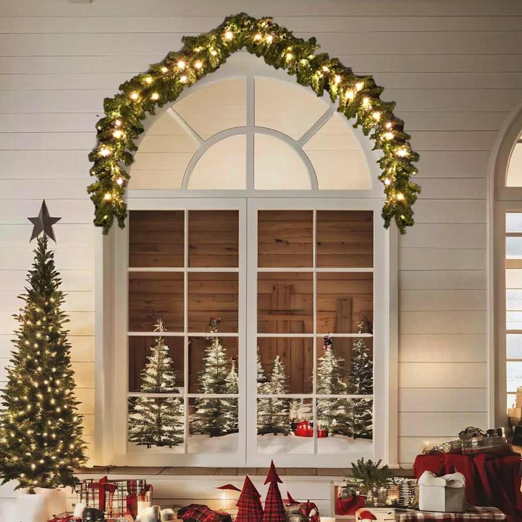Vidaxl Weihnachtsgirlande mit LED -Leuchten 5 m